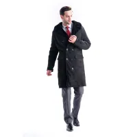 Zdjęcie Luksusowy płaszcz męski z jagnięcej skóry - A&A Vesa