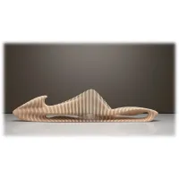 Picture Designer waiting room bench made of plywood
