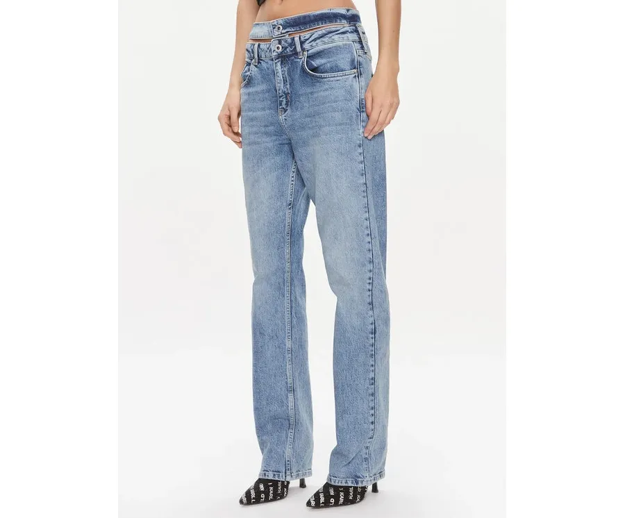 obrazek 1 Karl Lagerfeld Jeans Jeansy 240J1107 Niebieski Slim Fit