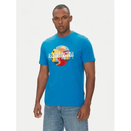 Zdjęcie Napapijri T-Shirt S-Valdor NP0A4IE6 Niebieski Regular Fit