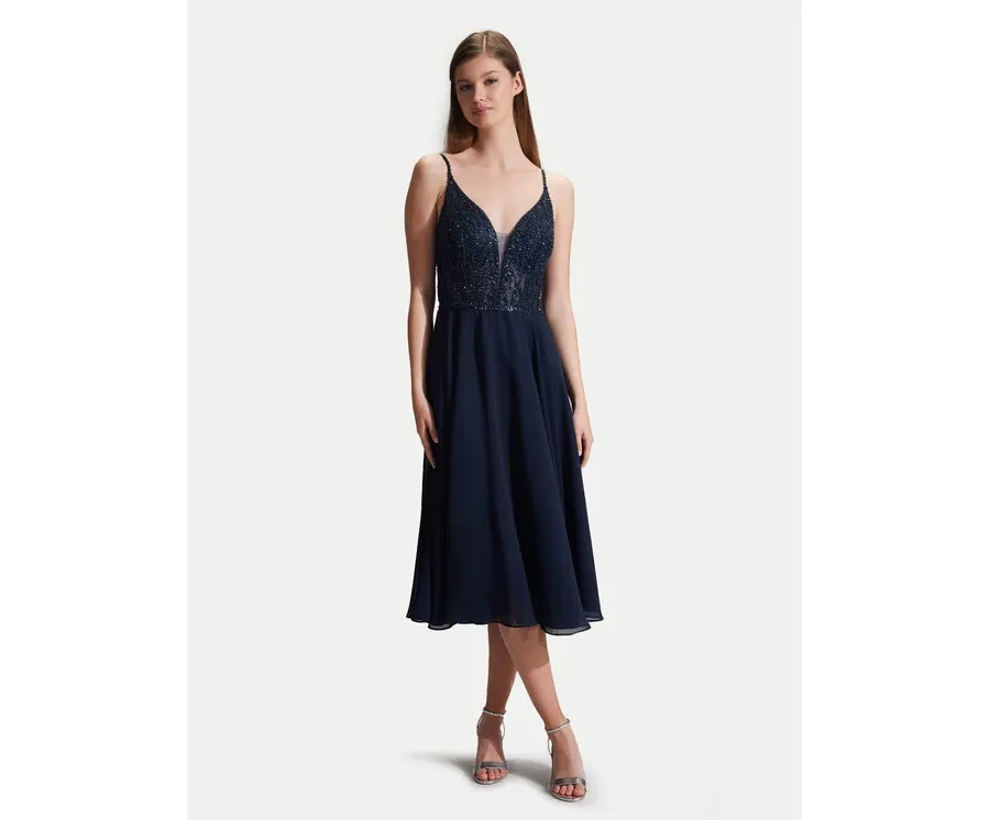 obrazek 1 Hey Kyla Sukienka koktajlowa 5AC106HK Granatowy Slim Fit