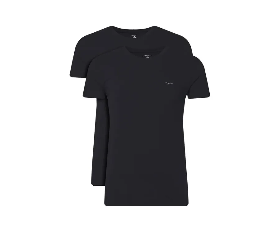 obrazek 1 Gant Komplet 2 t-shirtów 900012008 Czarny Regular Fit