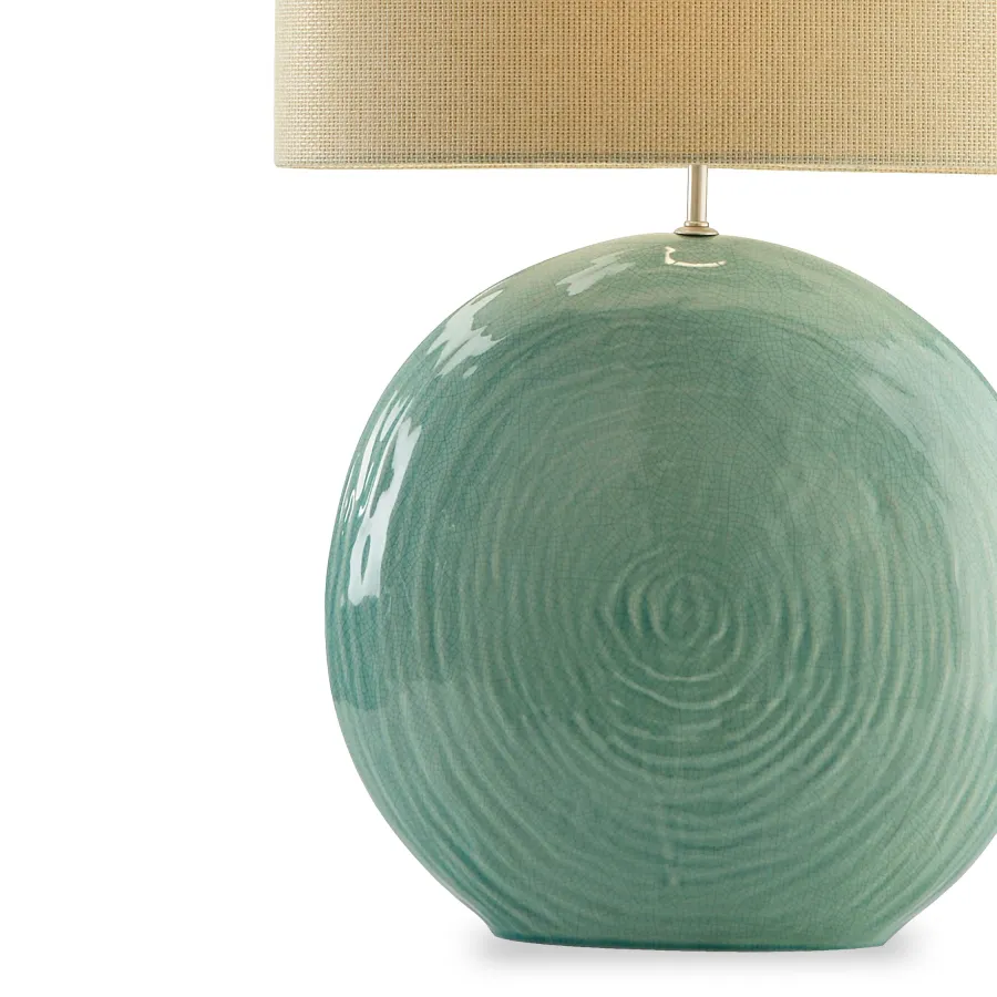 obrazek 5 Mała lampa z glazurowanej ceramiki H.19xL.19xP.9 cm
