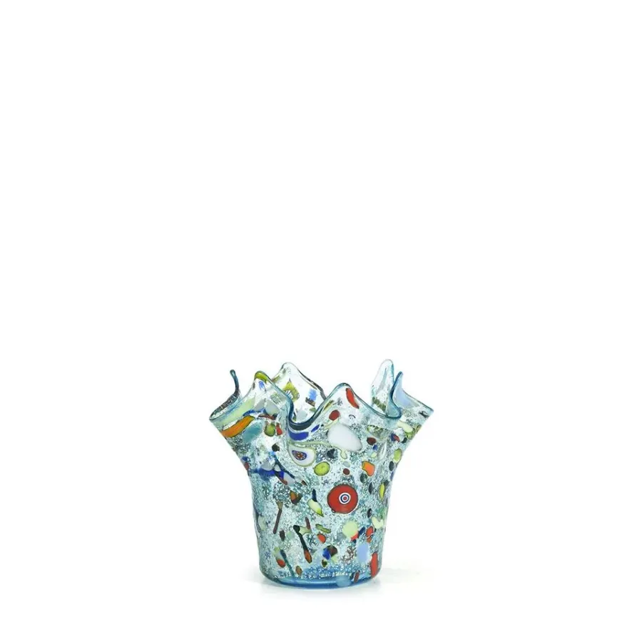 obrazek 1 Stylowy mały wazon z weneckiego szkła (11 cm)