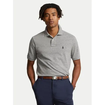 Zdjęcie Polo Ralph Lauren Polo 710666998006 Szary Custom Slim Fit