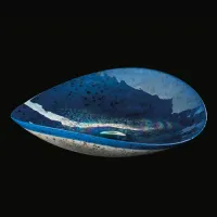 Zdjęcie Duzy designerski talerz ze szkła murano