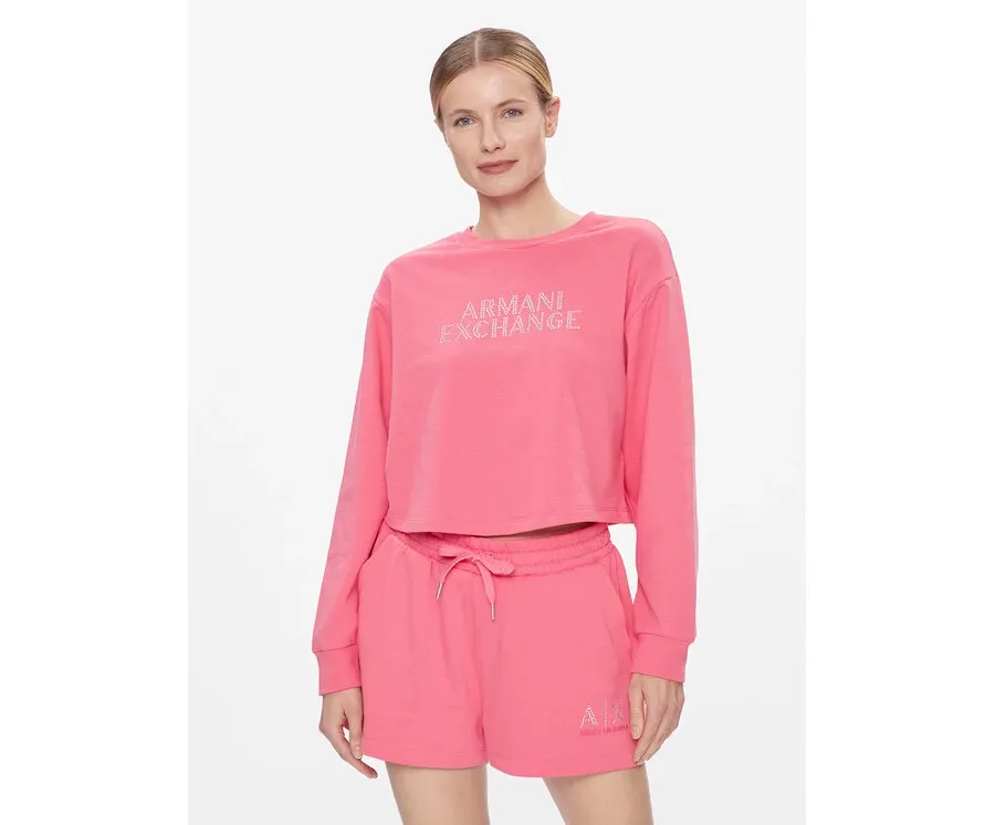 obrazek 1 Armani Exchange Bluza 3DYM90 YJFHZ 14BH Różowy Regular Fit
