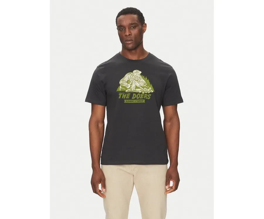 obrazek 1 Element T-Shirt ELYZT00521 Czarny Regular Fit