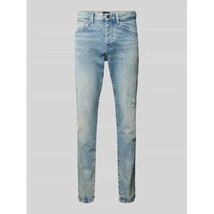 Zdjęcie Jeansy o kroju slim fit z detalem z logo model ‘ONYX’