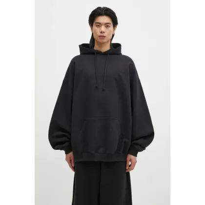 Zdjęcie VETEMENTS bluza Embroidered Logo Oversized męska kolor czarny z kapturem gładka UA66HD780B
