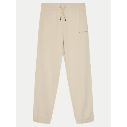Zdjęcie Tommy Hilfiger Spodnie dresowe KS0KS00596 Beżowy Regular Fit