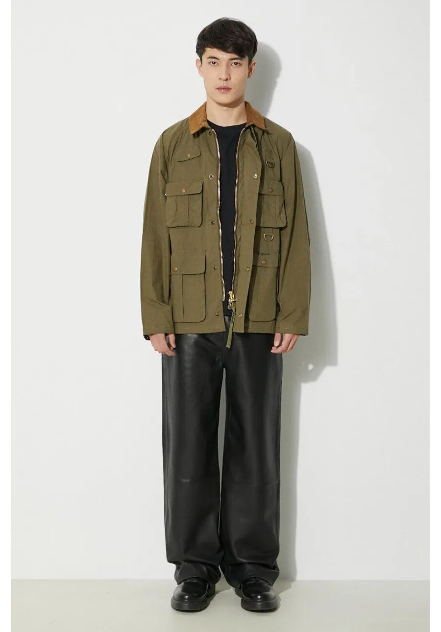 obrazek 1 Barbour kurtka bawełniana Modified Transport Casual kolor zielony przejściowa MCA0966