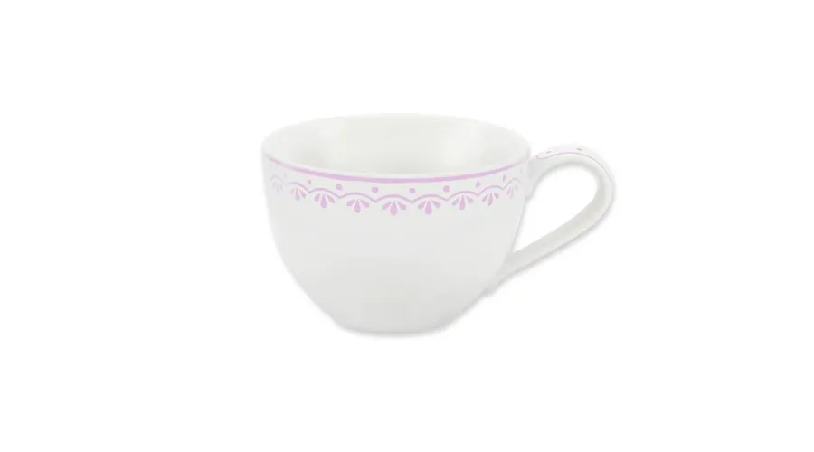 obrazek 1 Piękna stylowa filiżanka z porcelany z różowym zdobieniem – wariant 3 – Leander
