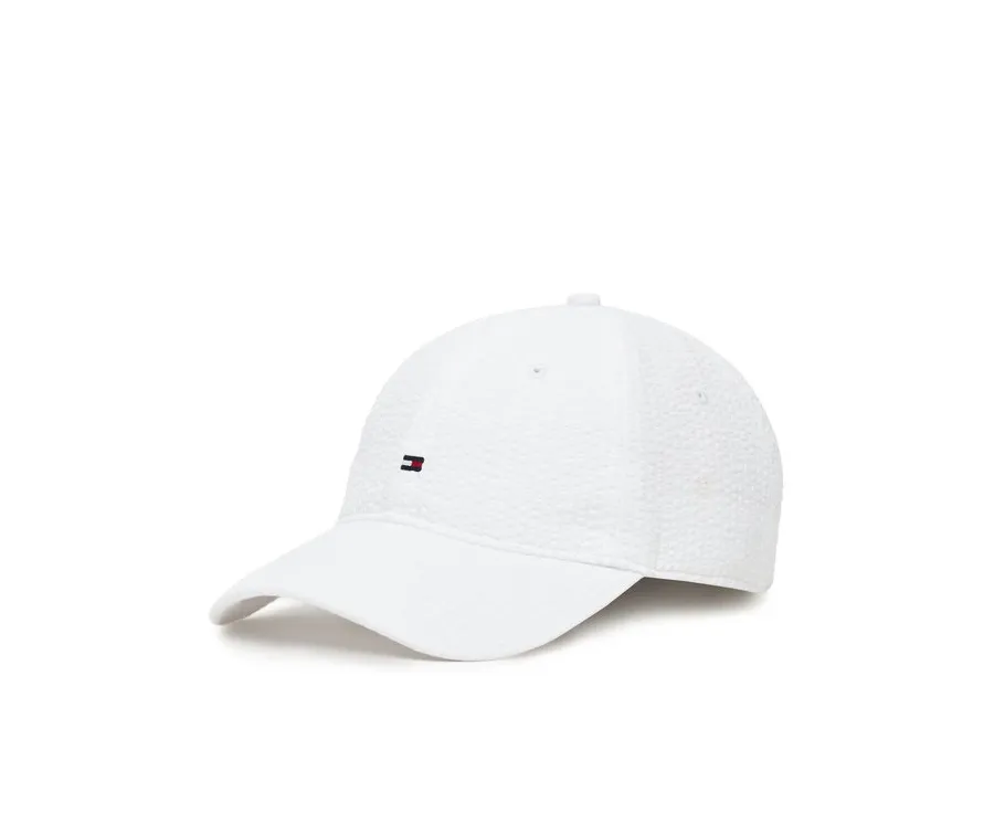 obrazek 1 Tommy Hilfiger Czapka z daszkiem Flag Seersucker 6 Panel AM0AM13427 Biały