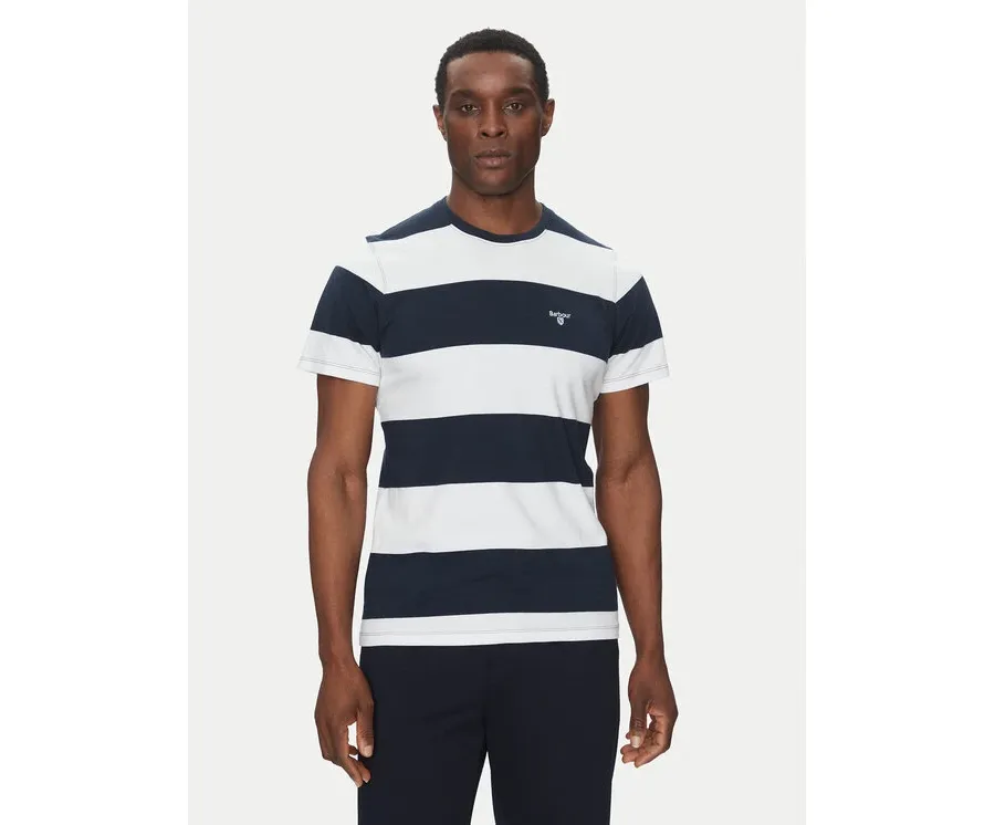 obrazek 1 Barbour T-Shirt Whalton MTS1255NY91 Granatowy Tailored Fit