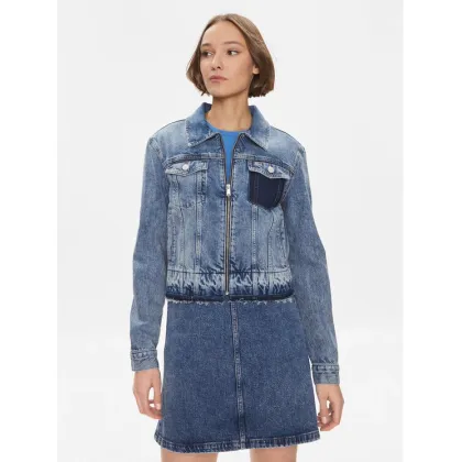 Zdjęcie Tommy Jeans Kurtka jeansowa Izzie DW0DW16989 Niebieski Slim Fit