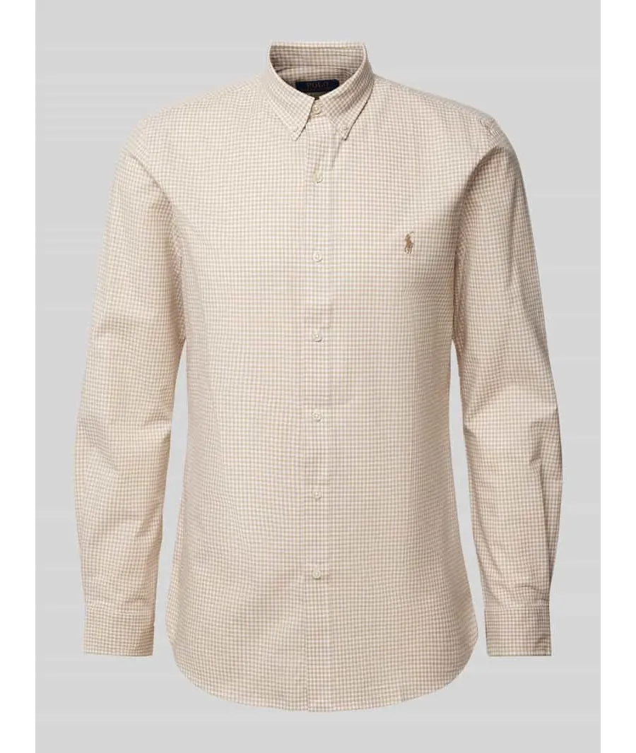 obrazek 1 Koszula casualowa o kroju slim fit z kołnierzykiem typu button down