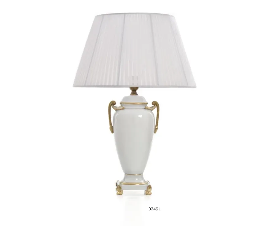 obrazek 4 Klasyczna lampa do sypialni z włoskiej porcelany