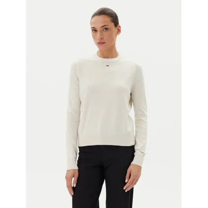 Zdjęcie Tommy Jeans Sweter Essential DW0DW20159 Beżowy Regular Fit