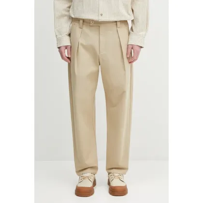 Zdjęcie A.P.C. spodnie bawełniane pantalon renato męskie kolor beżowy w fasonie chinos COHFU.H08428