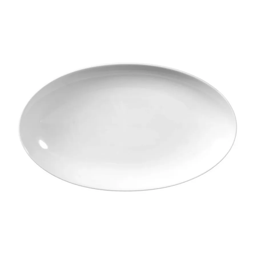 obrazek 1 Owalny biały porcelanowy półmisek 24x14,5 cm z Niemiec - Seltmann Weiden