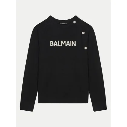 Zdjęcie Balmain Sweter BV9B00-Z2409 Czarny Regular Fit