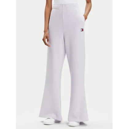 Zdjęcie Tommy Jeans Spodnie dresowe DW0DW17312 Fioletowy Wide Leg