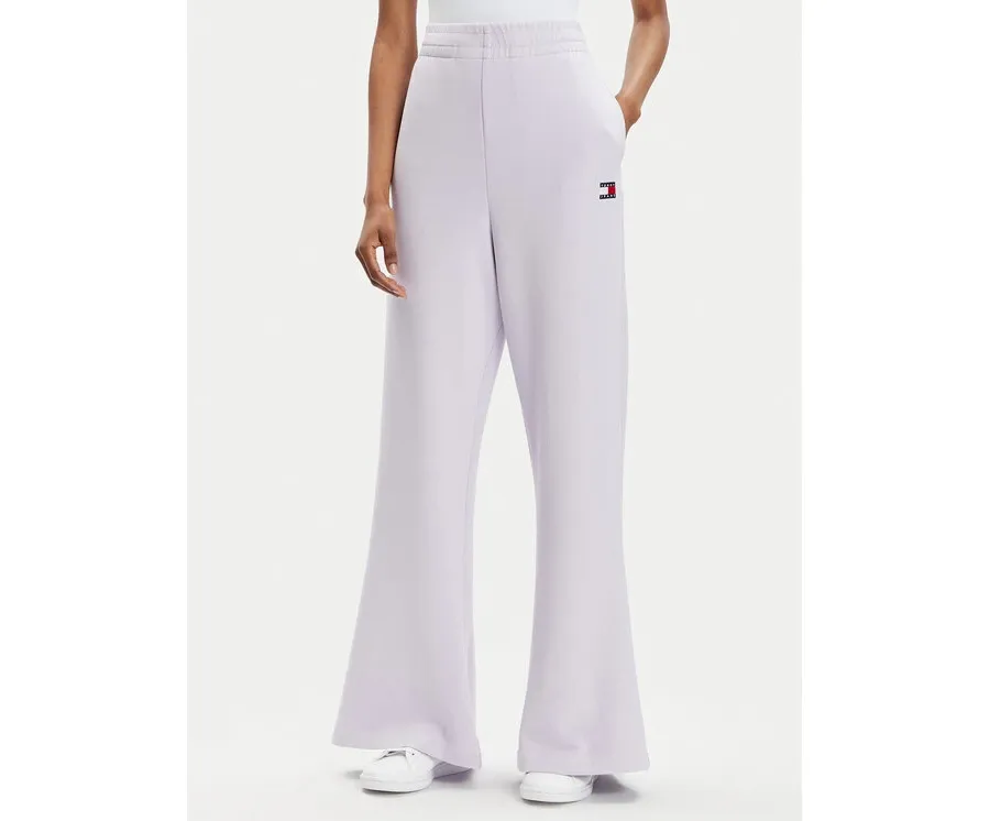 obrazek 1 Tommy Jeans Spodnie dresowe DW0DW17312 Fioletowy Wide Leg