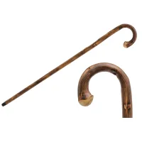 Picture Classic brown walking stick with a chestnut handle - Pasotti