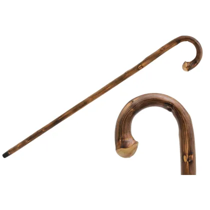 Zdjęcie Klasyczna brązowa laska z rękojeścią z drzewa kasztanowego – Pasotti