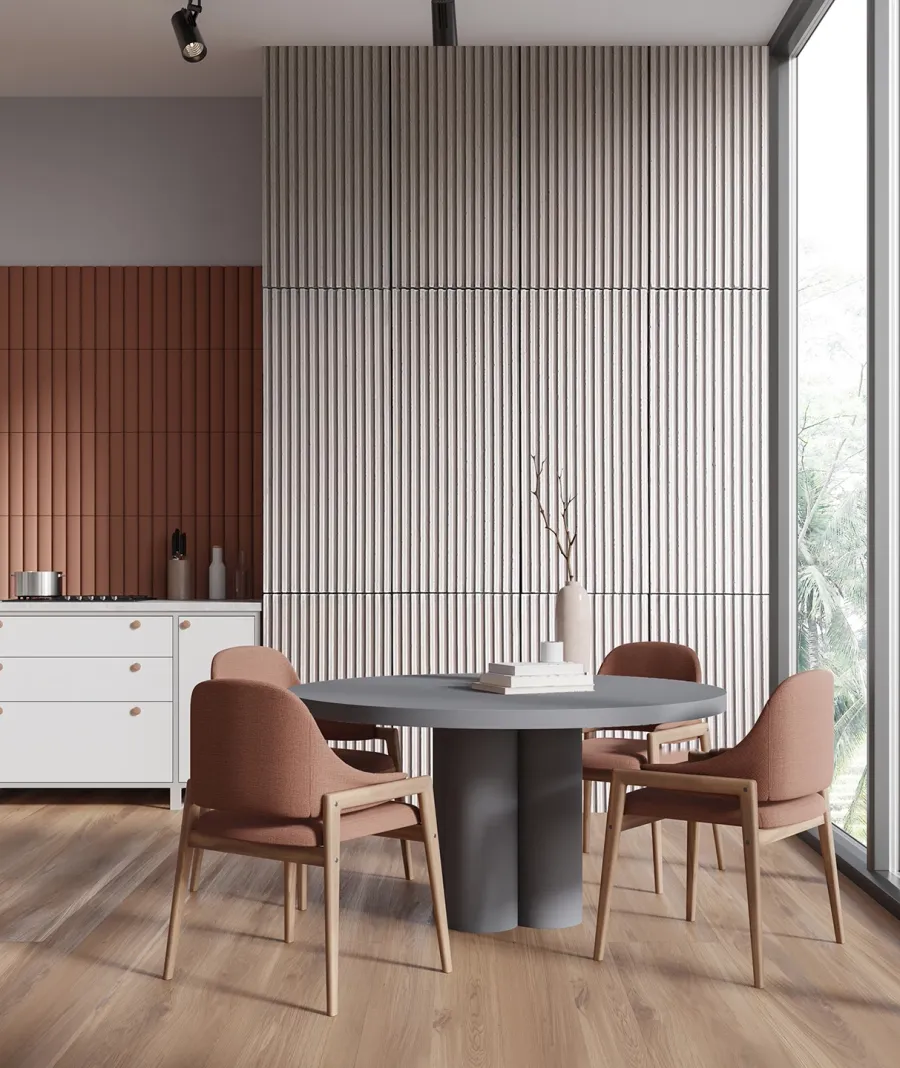 obrazek 1 135x47,8 cm VT - PB38 (B0 biały złamany) LAMEL - Panel dekor 3D beton architektoniczny