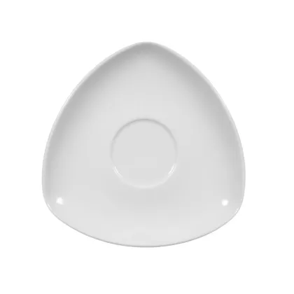Zdjęcie Trójkątny porcelanowy spodek 15 cm w stylu nowoczesnym - Seltmann Weiden