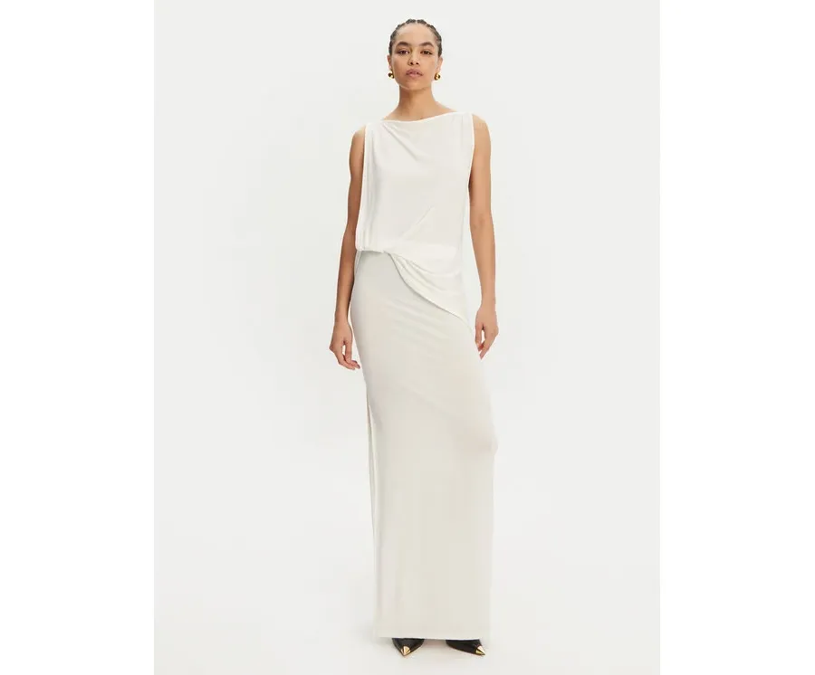 obrazek 1 JACQUEMUS Sukienka wieczorowa La Robe Peplo Longue 25E251DR2302381 100 Biały Regular Fit