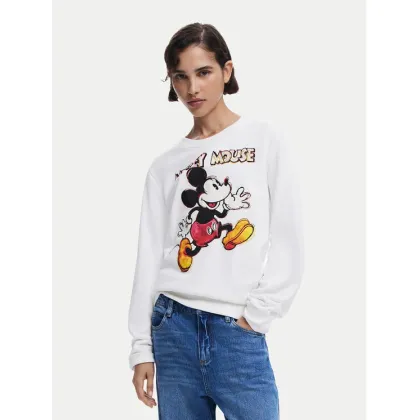 Zdjęcie Desigual Bluza Avery Mickey 25SWSK45 Écru Regular Fit