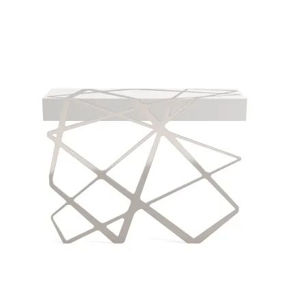 Picture Prestigious wooden white console for the living room