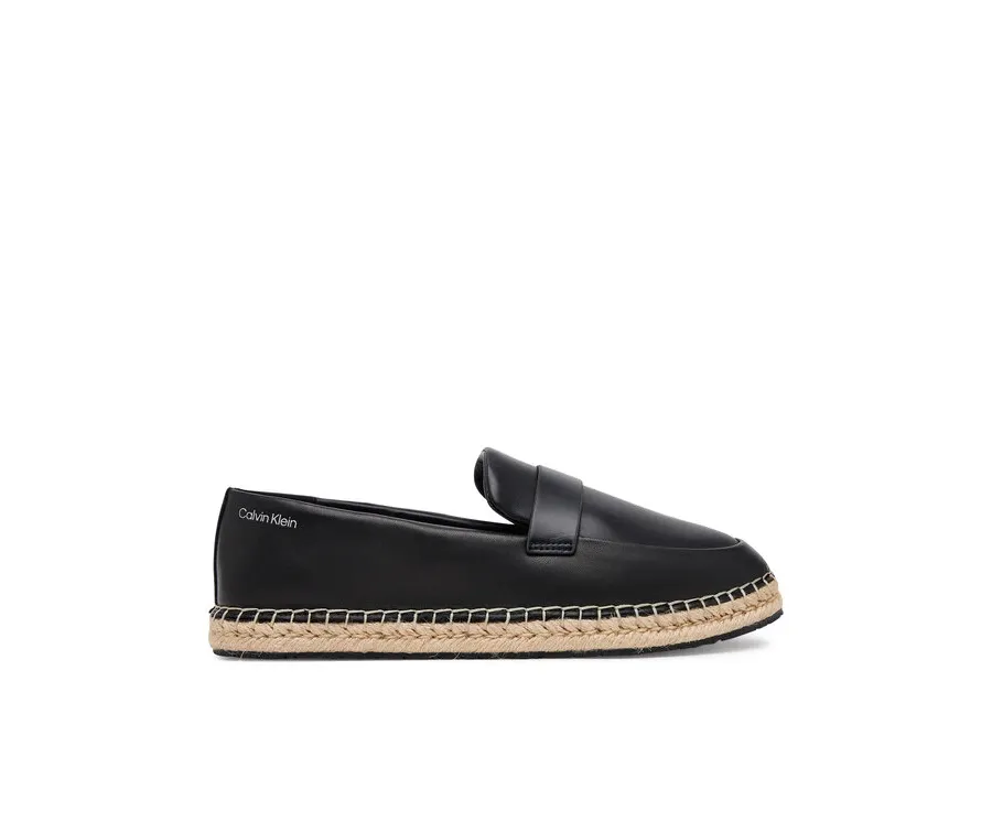 obrazek 1 Calvin Klein Espadryle Espadrille W/Ck Hw - Lth HW0HW02390 Czarny