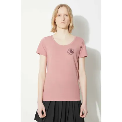 Zdjęcie Fjallraven t-shirt 1960 Logo T-shirt W damski kolor różowy F83513.300