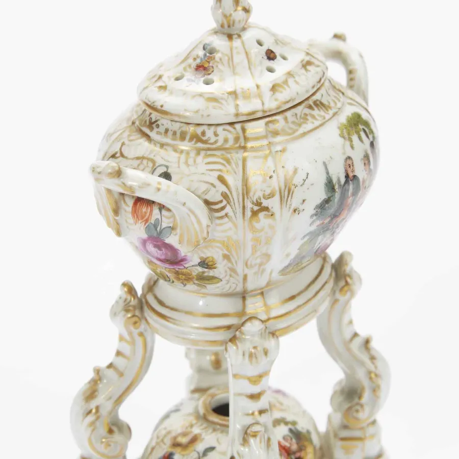 obrazek 5 Para berlińskich porcelanowych palników do perfum KPM z 1820 r.