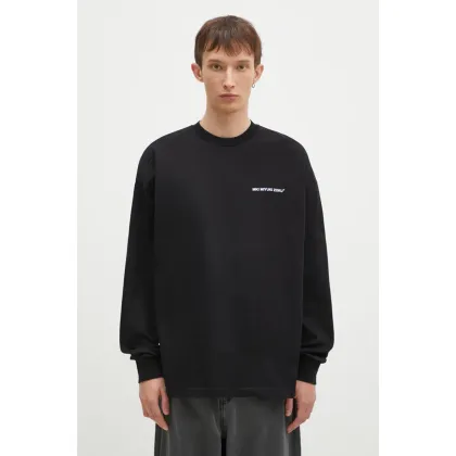 Zdjęcie MKI MIYUKI ZOKU longsleeve bawełniany Uniform Long Sleeve Tee kolor czarny gładki UNIFORM.LONG.SLEEVE.TEE