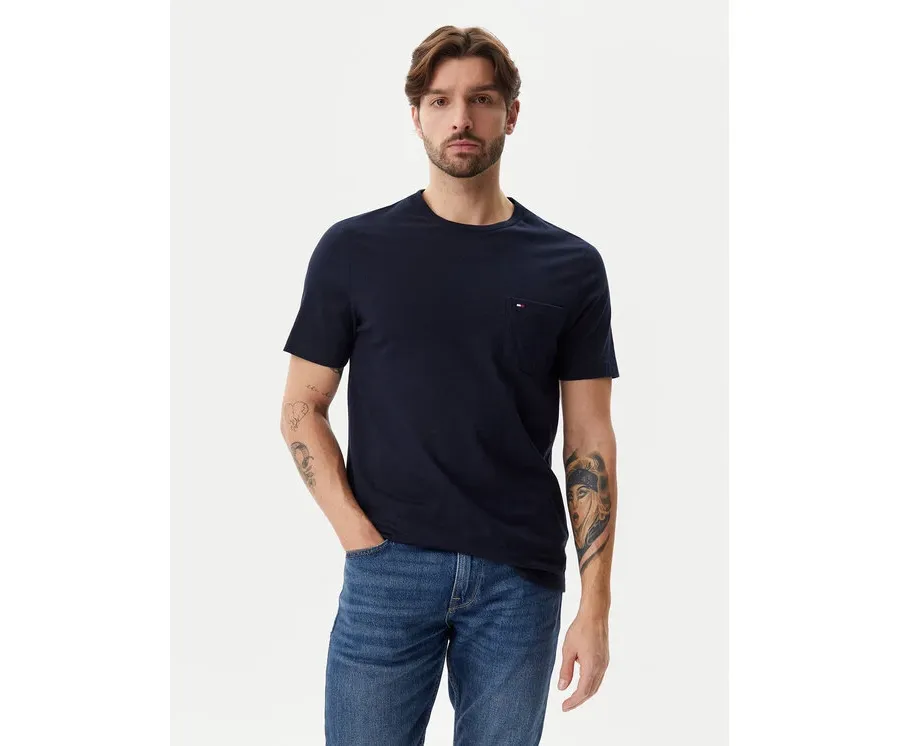 obrazek 1 Tommy Hilfiger T-Shirt Essential MW0MW37283 Granatowy Regular Fit