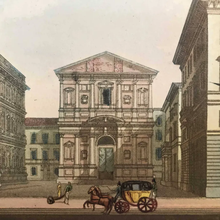 obrazek 2 Widok Piazza San Fedele w kolorystyce Beautiful Coeval 1820/21