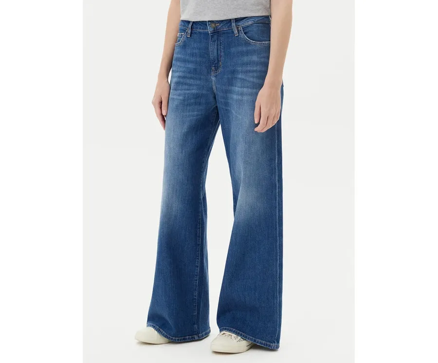 obrazek 1 Guess Jeans Jeansy W5YA0O D0021 Niebieski Wide Leg