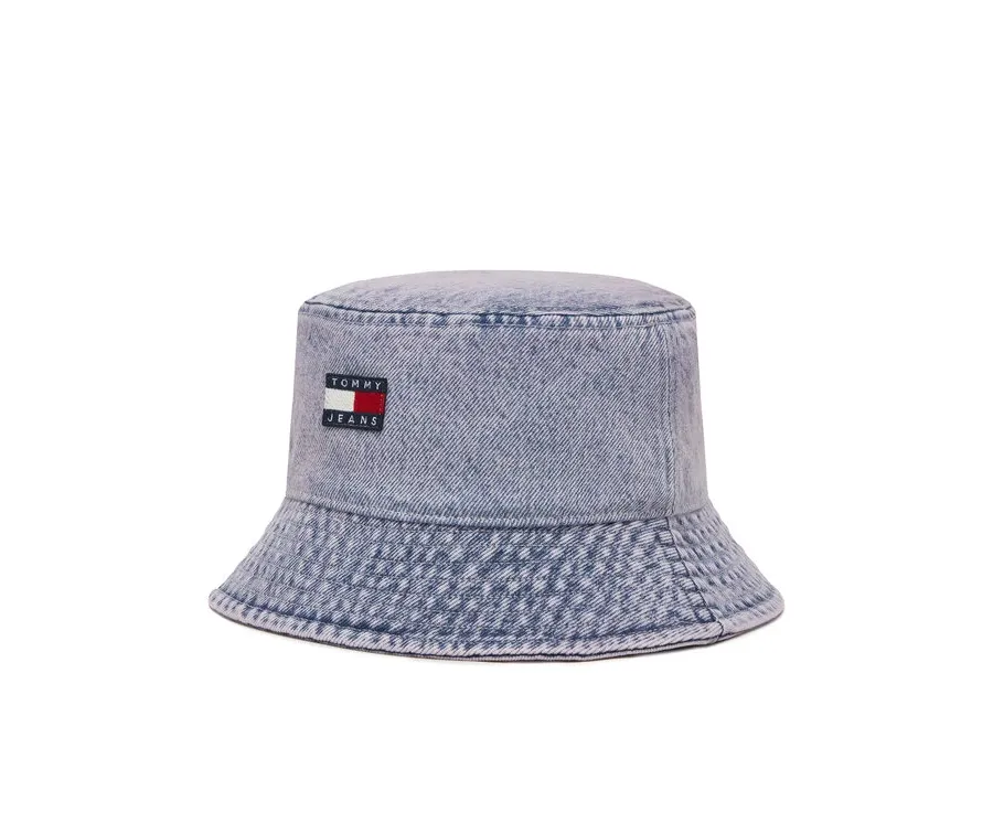 obrazek 1 Tommy Jeans Kapelusz Tjw Heritage Denim Bucket Hat AW0AW17816 Różowy