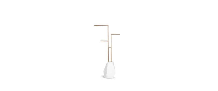 obrazek 9 Stylowy minimalistyczny wieszak na ręczniki inspirowany kształtem diamentu