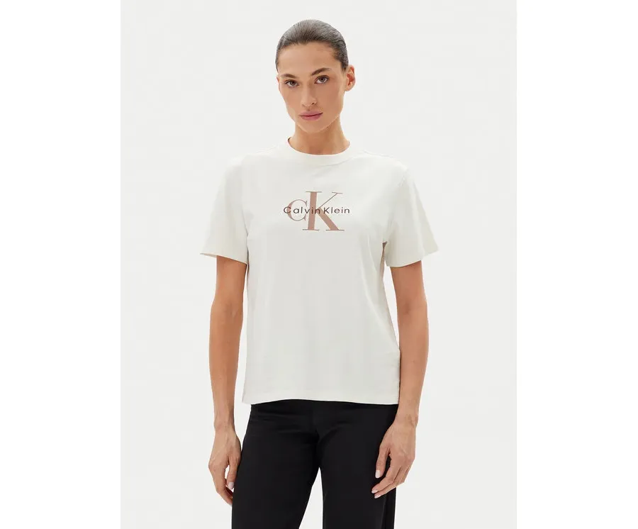 obrazek 1 Calvin Klein Jeans T-Shirt LV047B865G Biały Relaxed Fit