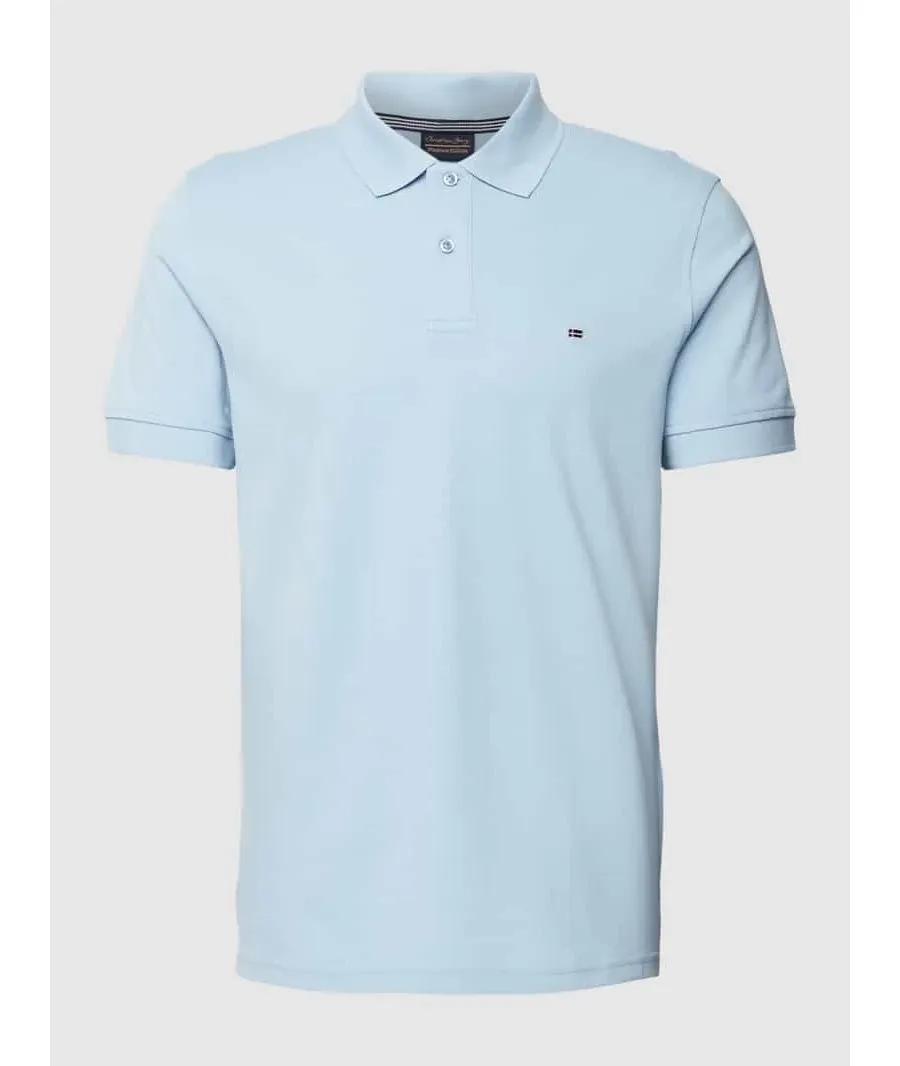 obrazek 1 Koszulka polo o kroju slim fit w jednolitym kolorze