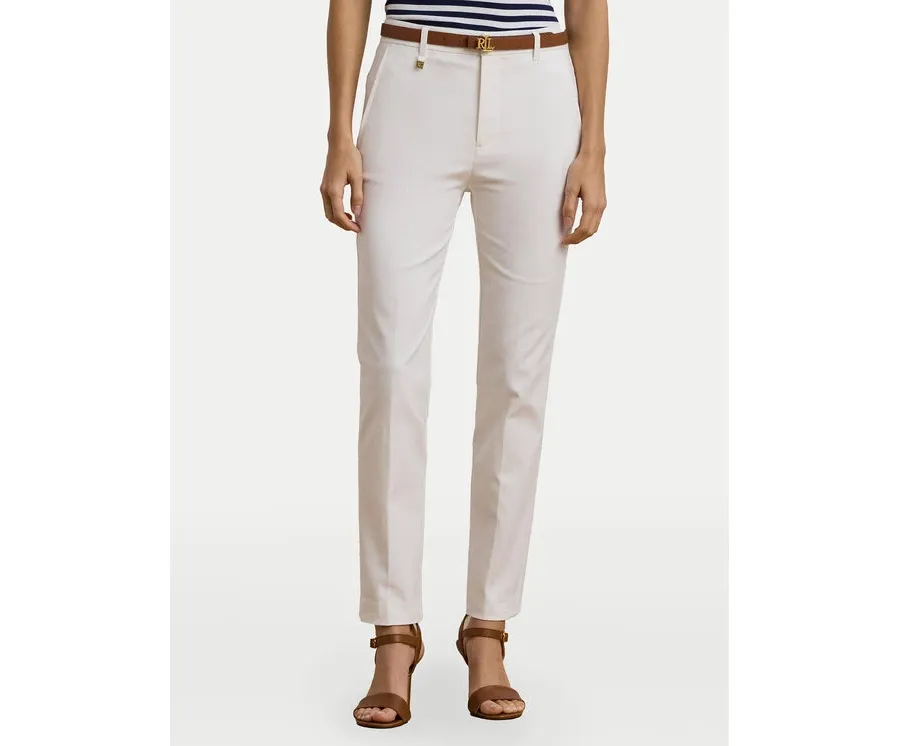 obrazek 1 LAUREN RALPH LAUREN Spodnie materiałowe 200811955005 Biały Skinny Fit
