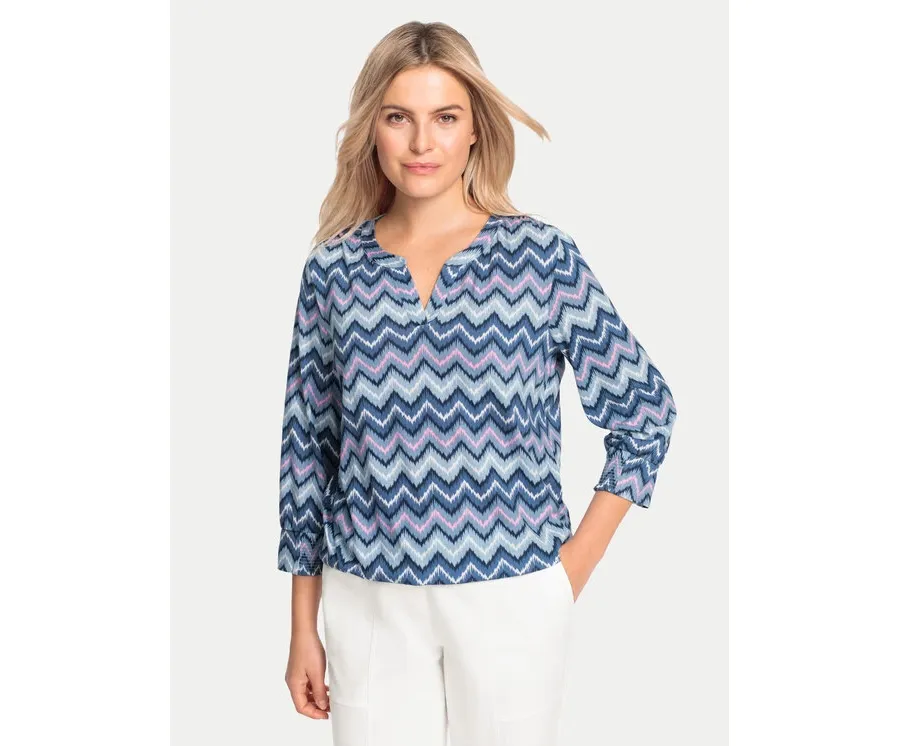 obrazek 1 Olsen Bluzka 11105043 Niebieski Regular Fit