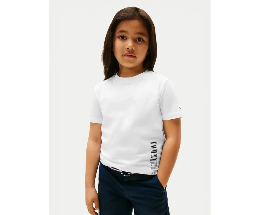 obrazek 1 Tommy Hilfiger T-Shirt Graphic KB0KB09870 Biały Regular Fit