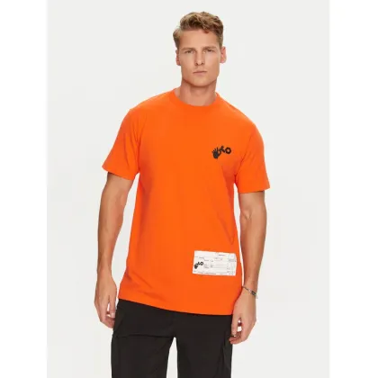 Zdjęcie Off-White T-Shirt OMAA027T22JER0012001 Pomarańczowy Regular Fit